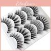 5 Pairs Multipack Mink Hair False Eyelashes Wispy Fluffy Long Natural Lashes Eye