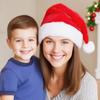 Yousheng Christmas Santa Hat Kids Adult Santa Claus Plush Hat Women Men Unisex Red Velvet Fluffy Xmas Hat Holiday Party Costume Supplies