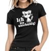 I'm Innocent Kitten Cat Sayings Fun Comedy Fun Ladies Girlie T-Shirt Mens Womens Tees Top