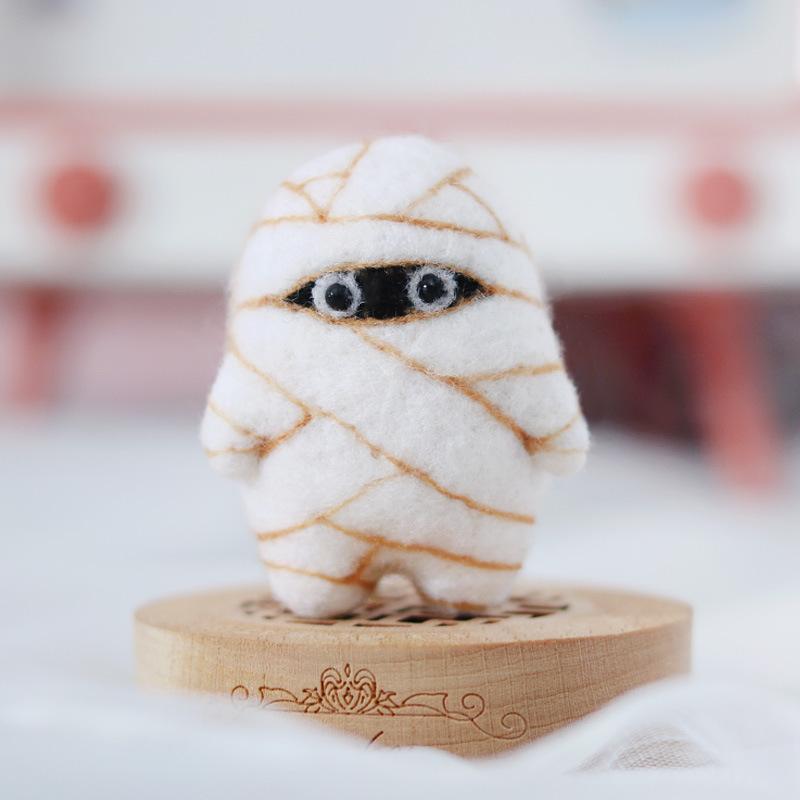 New Poke Wool Felt Handmade DIY Doll Kawaii Super Cute Sparrow Mummies Crabs Plush Toys Best Birthday Gifts Non-Finished