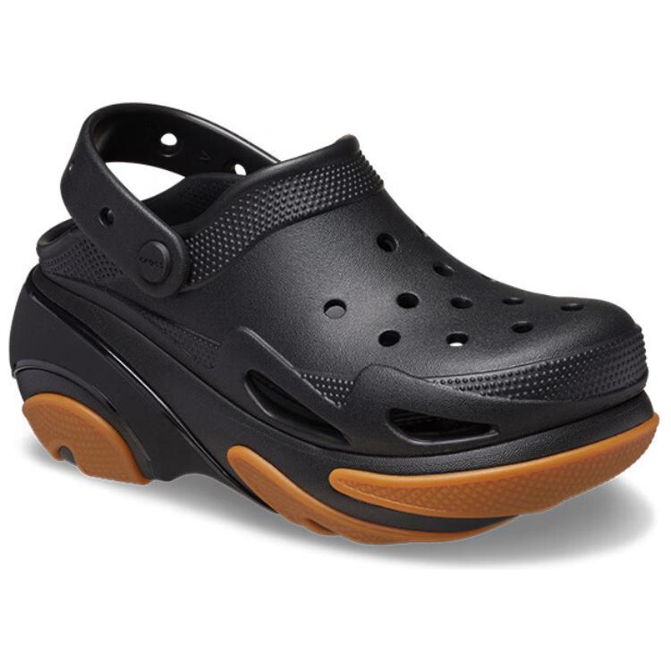 Crocs EVA Fashion Comfortable 6.9cm Clogs Unisex Black