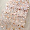 Thin Mesh Table Runner Glitter Bling Star Tablecloth Fashion Table Flag Cover  For Wedding Party