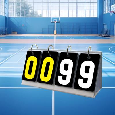 Flip Number Score Board Flipper Accessories Scoring Scorekeeper 4 Digits for Baseball