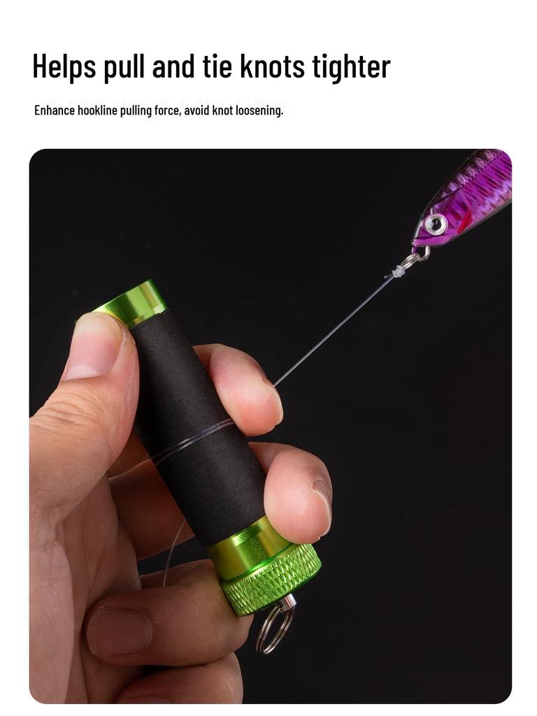 Chi Ren Lure Line Spooler & Knot Tying Tool with Anti-slip Rod Holder