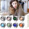 JEWELRYWE Women's Ring Watch Opal Free Size Cute Antique Ringwatch Analog Waterproof Quartz Alloy Stainless Steel Silver