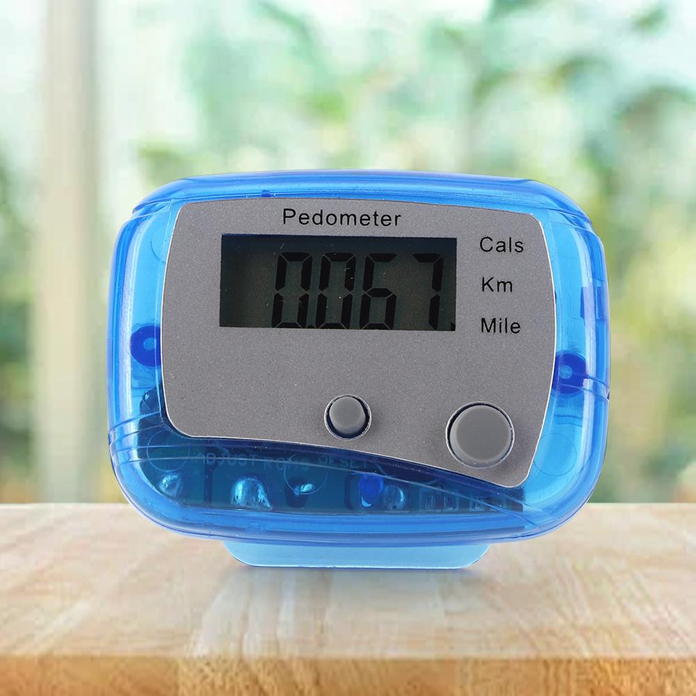 Walking Pedometer Clip Step Counter Multi-Function Electronic Pedometer Mile Kilometer Calorie Calculation for Outdoor Sports