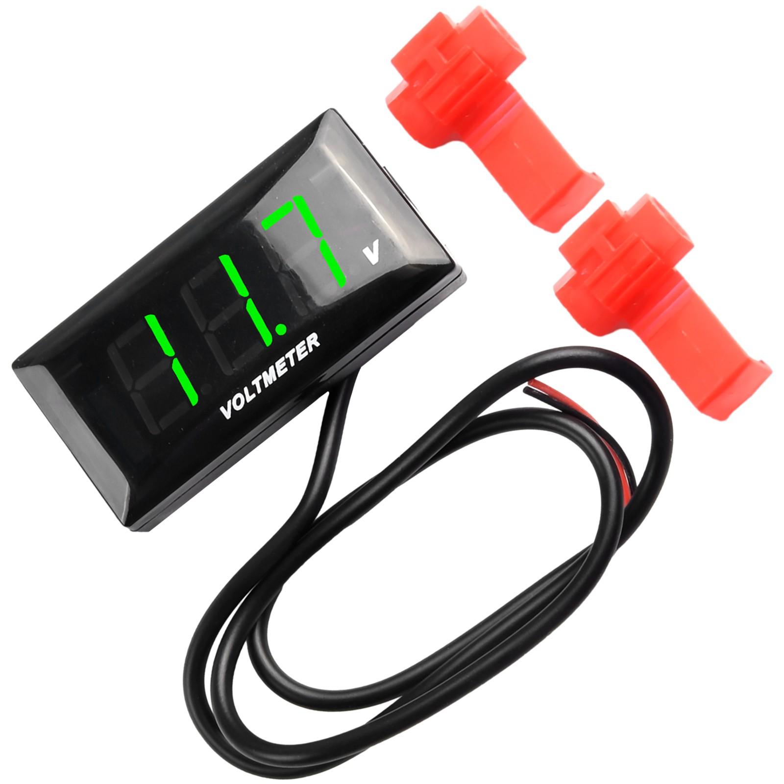 

1pcs multi-color 12V digital LED display voltage For panel meter for car зелений