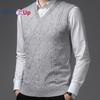 Cozy Up Men's V Neck Sweater Vest Cable Knitted Pullover Sweaters Vest