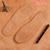 1Pair Ultra Thin Breathable Leather Shoe Insoles Large Size Absorb Sweat