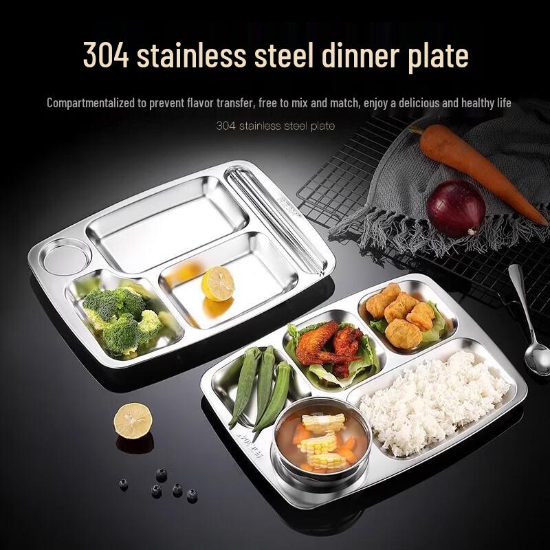 DianRuiEn Multi-Compartment Meal Tray