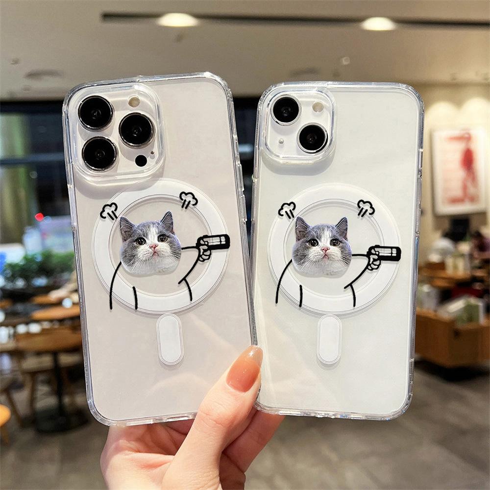Magnetic Phone Case for iPhone 12 14 16 17 Pro 17 16 15 14 13 12 Pro Max  12 13 14 15  16 High Quality Shockproof Shell Full Protection Cute Style