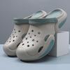Men's hole shoes are breathable and non-smelly, and the thick-soled non-slip bag head cool slippers are worn outside summer beach slippers.