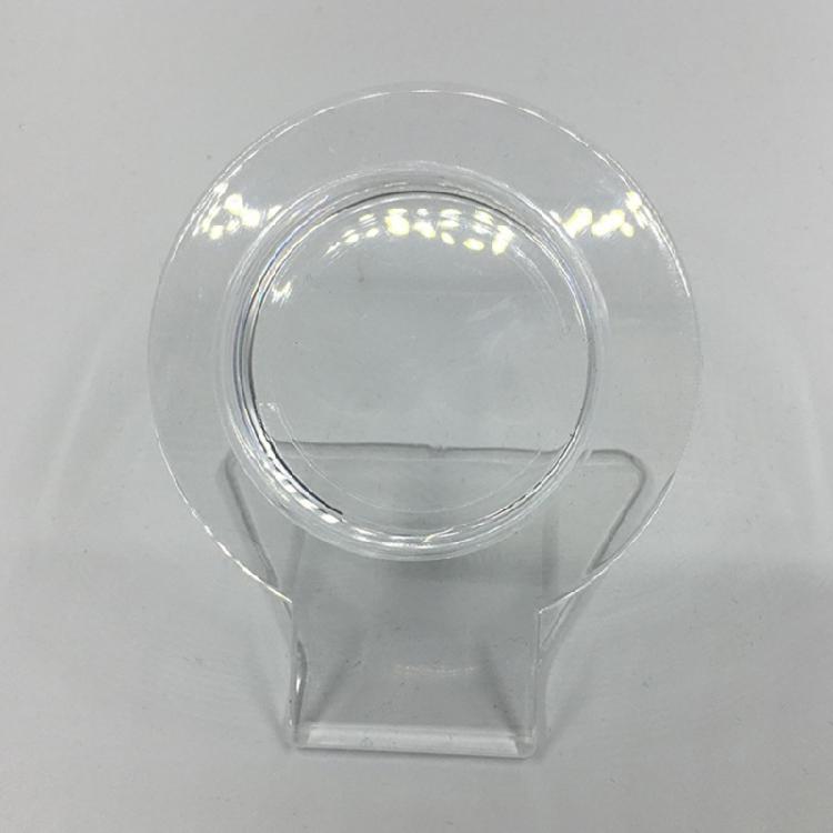 Simple Circular Stable Transparent Acrylic Bracelet Display Rack Jewelry Stand