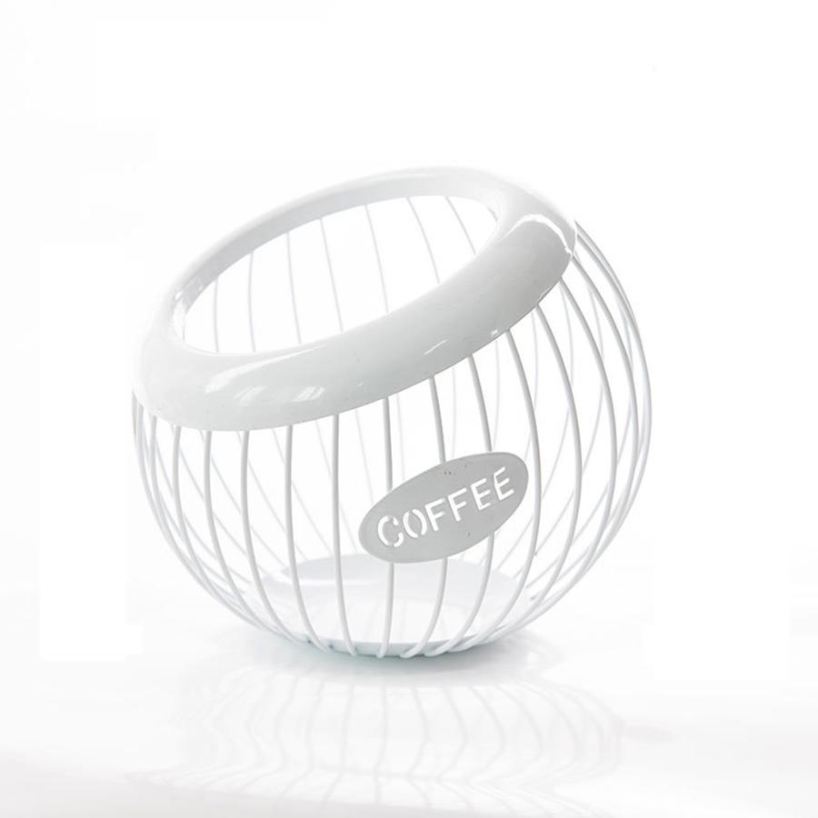 1 STÜCK Kreativer Europäischer Geformter Melonen- und Obstkorb Eisen Kaffeekapsel Aufbewahrungsständer Trockenfrüchte Obst Aufbewahrungsständer Schräge Öffnung