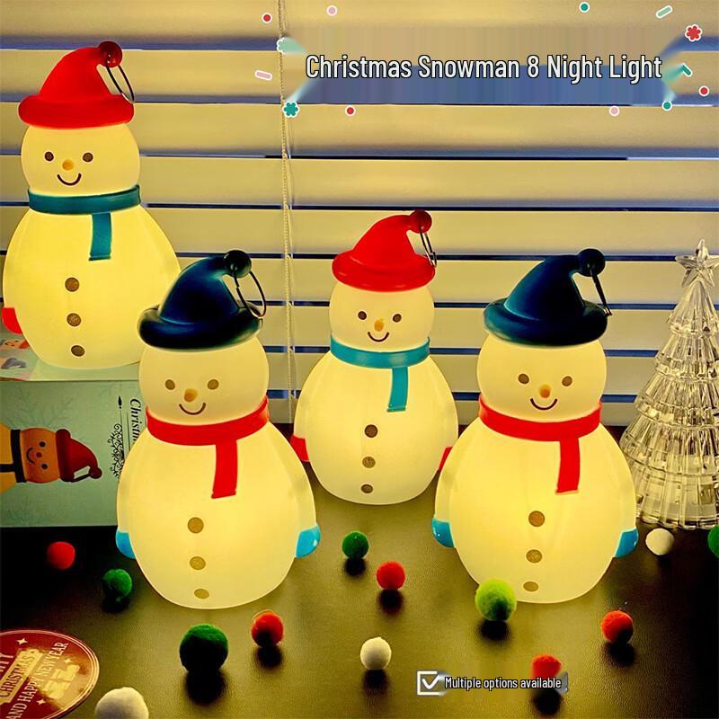 Tragbares LED Schneemann Weihnachts-Nachtlicht