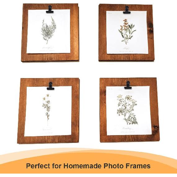 Coideal Small Bulldog Paper Clips - 120 Pcs Mini Black Metal Hinge Bull Clips 22mm Tiny Binder Paper Clamps for Pictures, Photos