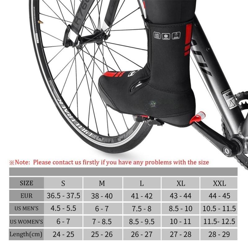 1 Pair Of Cycling Shoe Cover Windproof Waterproof Outdoor Cycling Thick Shoe Cover