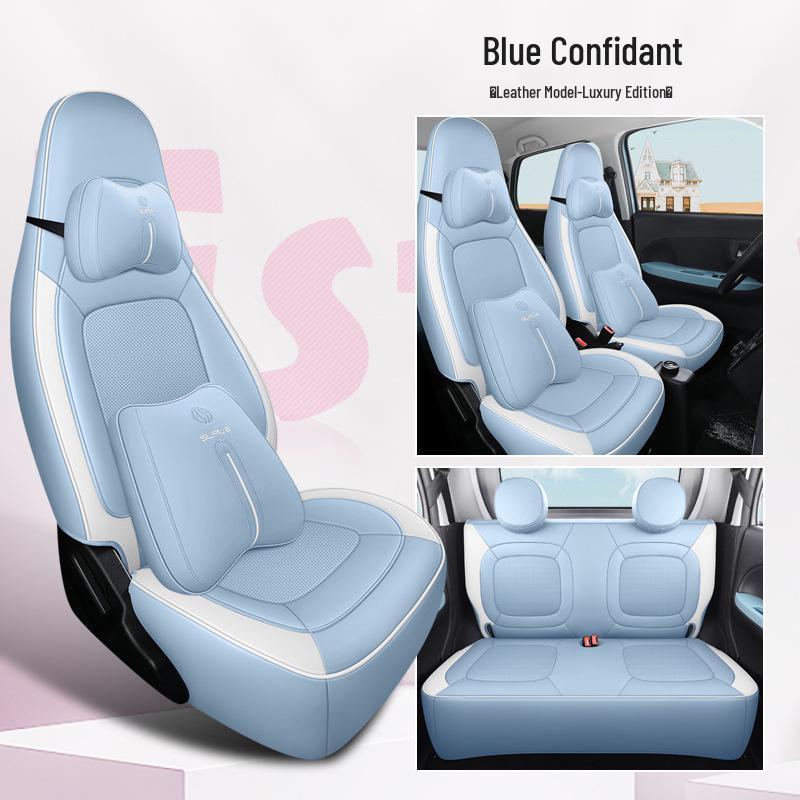 DJGY Lingbao BOX Leather Sports Seat Cushion: Stylish, All-Season Car Seat Cover