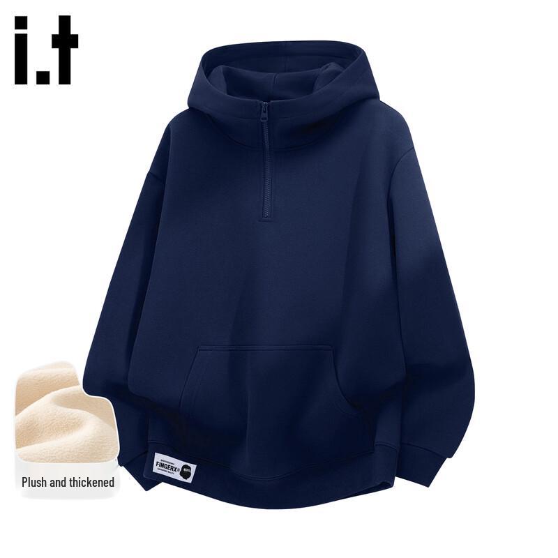 

Fingercroxx Fleece Lined Half-Zip Hooded Sweatshirt 3XL