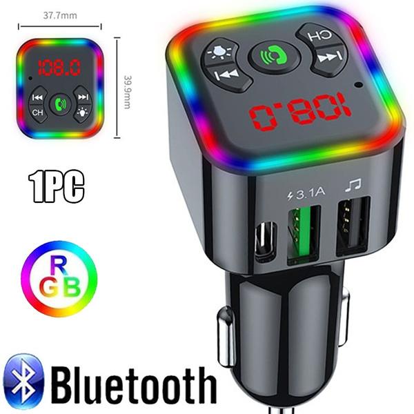 

Автомобильный MP3-плеер Bluetooth-приемник Автомобильная громкая связь U Диск Атмосфера Свет Автомобильный стерео звук Музыкальный плеер