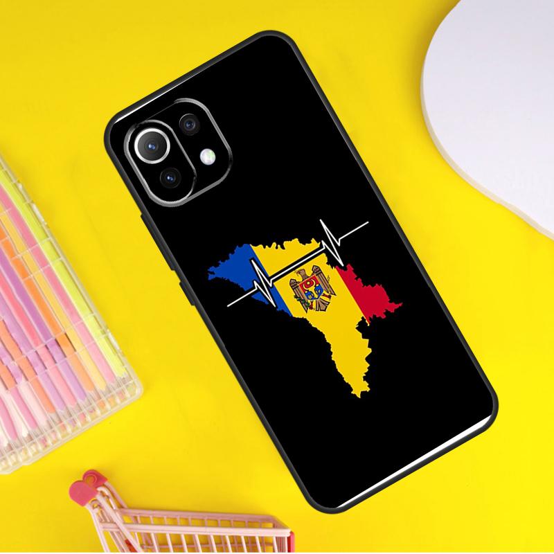 Bandeira da Moldávia Moldavos Capa Para Xiaomi 14 Ultra 13 11T 12T 13T 14T Pro POCO X6 X7 Pro X3 X5 F3 F5 F6 M6 Pro Capinha