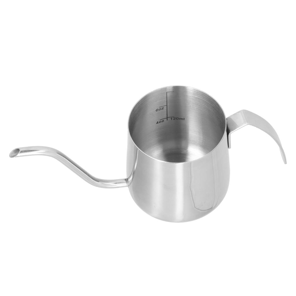 304 Stainless Steel PTFE Coffee Kettle with Inner Scale Thickened Pour Over Coffee Pot for Home