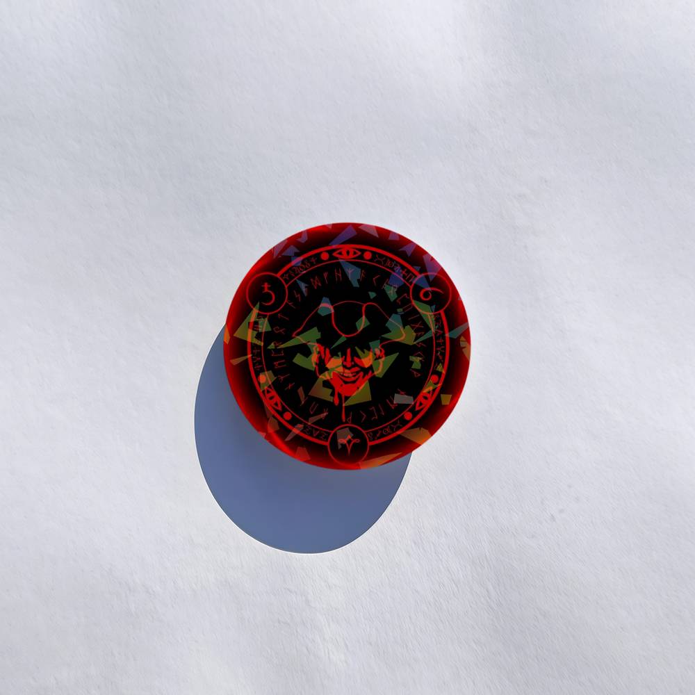 Horror Game Dark Deception Round Badge for Backpack Accessories Laser Lapel Pins Jewelry Gifts
