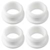 4 Piezas Pasamuros Redondos de Goma Negros Blancos Caucho de Silicona Tapón de Goma Pasamuros para Agujeros Kit de Juntas para Cables Eléctricos