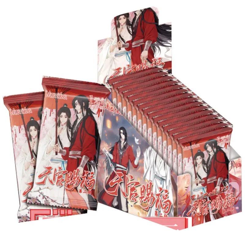 The Founder of Diabolism X Heaven Official's Blessing Card Xie Lian Hua Cheng Wei Wuxian Lan Wangji Anime Collection Cards Toys