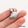 6pcs Fashion Pendant Alien Spaceship Moon Stainless Steel Charms For Jewelry Making Bag Kychain Charm DIY Necklace Earrings Bulk
