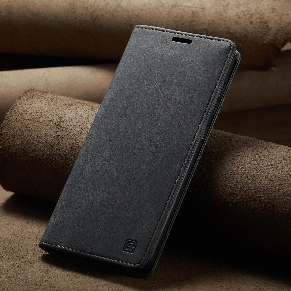 Lyxigt magnetiskt flip plånboksfodral i läder för Samsung Galaxy S23 S22 Utlra S20 Fe S10 S9 S8 Plus Note 10 20 A14 A24