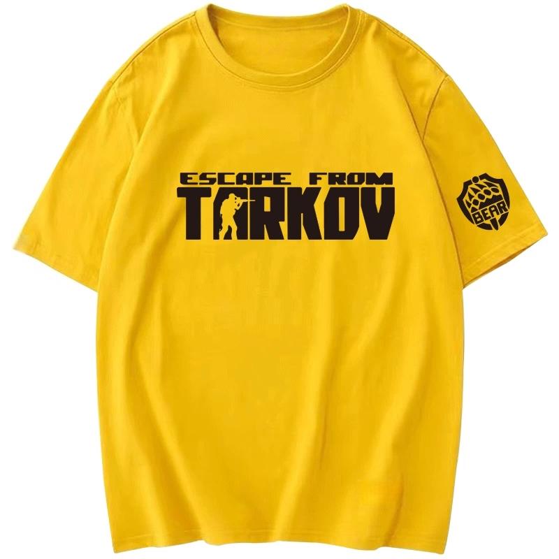 Escape From Tarkov Graficzna Koszulka Gamingowa Unisex Klasyczny Wzór Bawełna Krótki Rękaw Modna Odzież Streetwearowa Gamingowa MustHave