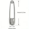 1pc Large Stainless Steel Safety Pin, Heavy Duty Oversize Pins for Laundry, Upholstery, Blankets, Quilting, Fashion Decor