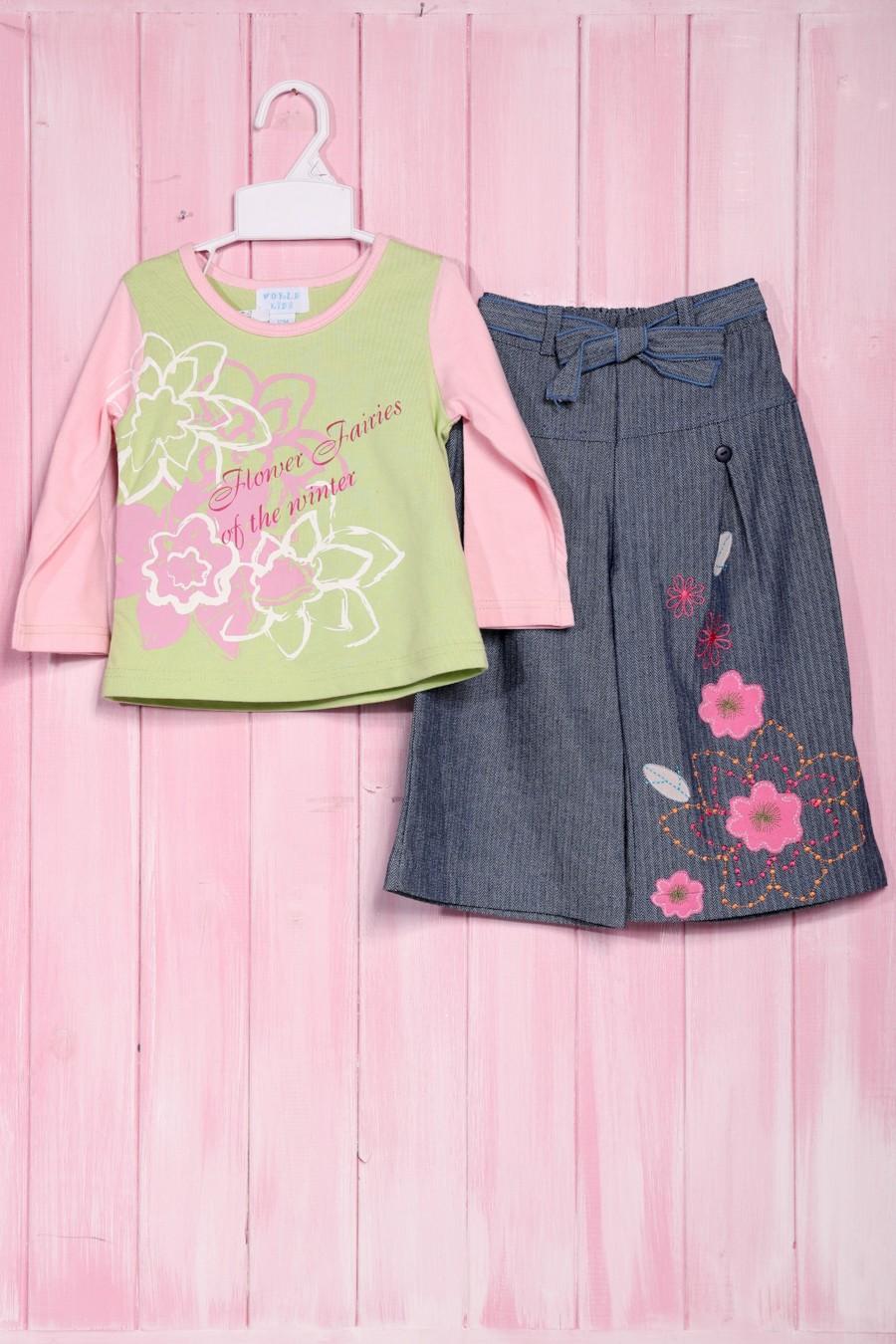 

комплект: лонгслів та спідниця World Kids (56454) 86(cm) різнокольорові кольору