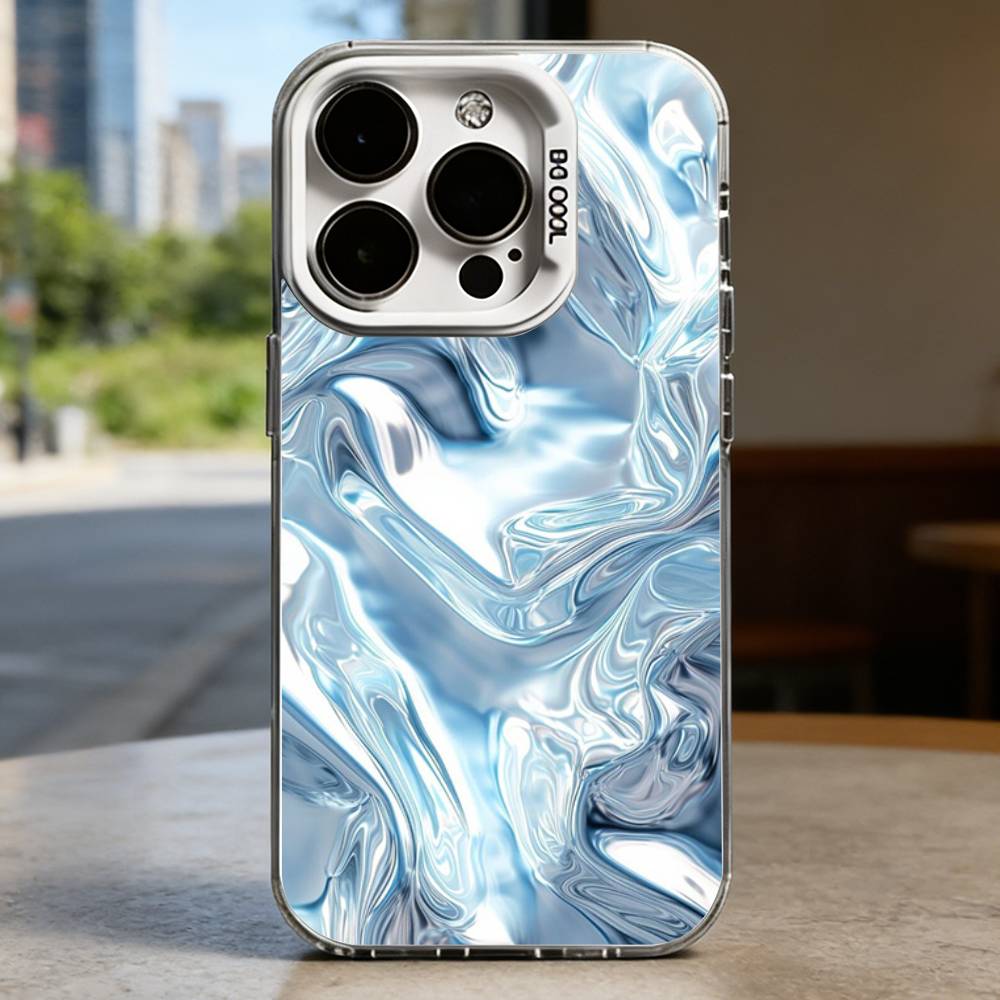 Holographic Bubble Y2K Style  Hard Phone Case for IPhone 16 15 14 13 12 11 Pro Max Plus16E X XR XS Max shockproof Full Cover