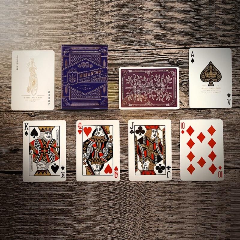Theory11 Monarch Oyun Kartları Bisiklet Monarchs Destesi Poker Boyutu Kart Oyunları Sihir Hileleri