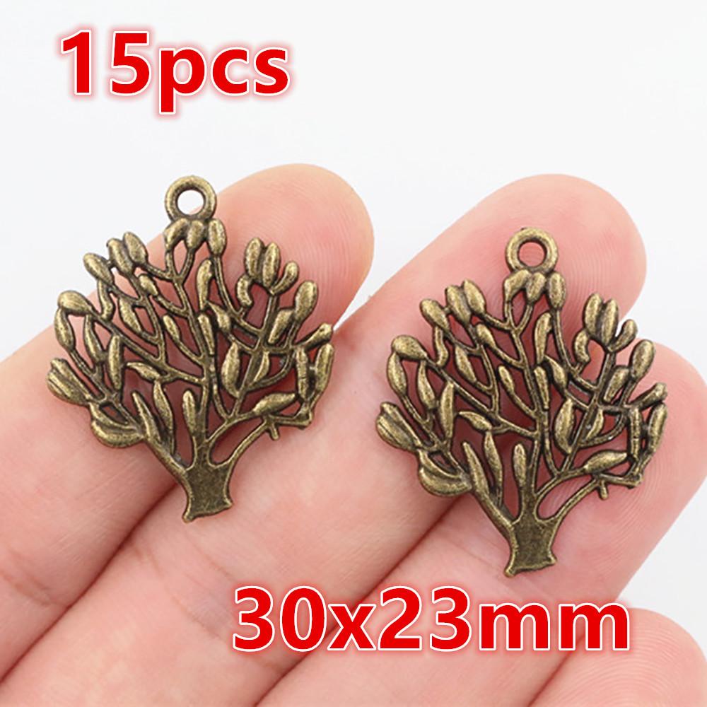 4-30pcs Animal Tree Flower Butterfly Alloy Metal Charms Pendant DIY Jewelry Making Accessories Findings for Earrings Necklace