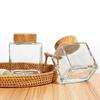 New Wide Mouth Transparent Honey Glass Jar - Thick Square Design for Bird's Nest and Jam