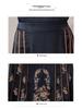 Chinese Style Embroidered Ma Mian Skirt, Elastic Waist, Knee-Length, for Middle-Aged and Elderly Women