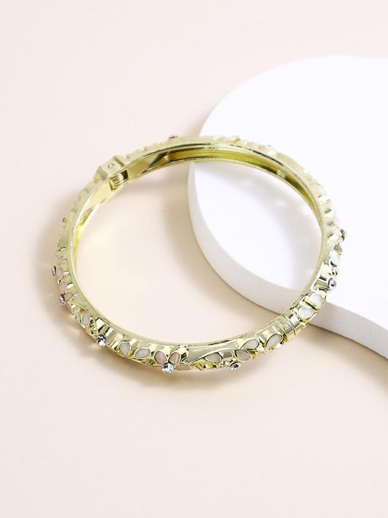 Elegant Retro Cloisonné Bracelet: Palace Style with Drip Oil Finish
