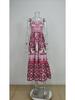 European & American Women's Bohemian Elegant Light Luxury Printed Midi Dress