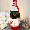 Santa Clause Wine Bottle Decorative Case Cloth Wine Bottle Accessories  Wine