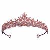 Rhinestone Queen Princess Crown Alloy Bridal Headwear Vintage Crystal Tiaras  Dress Party