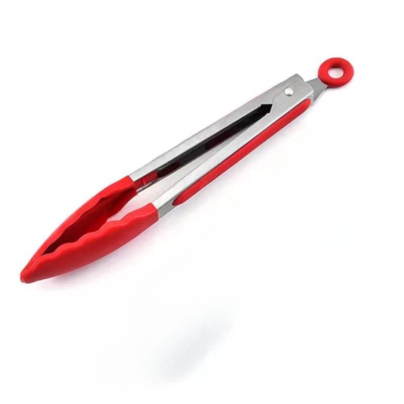 7-Inch 9-Inch 12-Inch Silica Gel Food Clip 3-Piece Set Kitchen Clip Food Clip BBQ BBQ Clamp Steak Tong