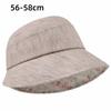 New Wide Brim Bucket Hat Flower Design Foldable Sun Hat Breathable Fabric Sun Protection