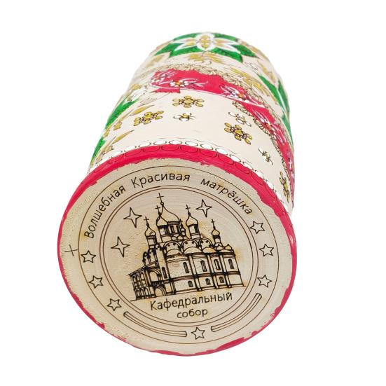 10Pcs/Set Handmade Wooden Matryoshka Doll 10 Layers Russian Nesting Doll Vintage Girl Stacking Toy Home Office Desktop Decoration Ornament