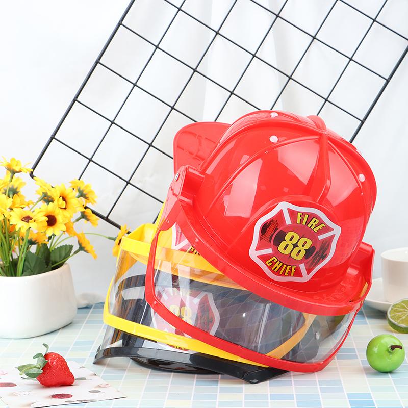 Kids Fireman Helmet Firefighter Hats Fancy Dress Accessories