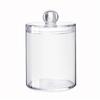 Storage Box Useful with Lid Easy To Refill Multi-purpose Cotton Swab Floss Jar Household Supplies