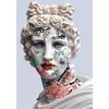 Famous Painting Funny David Portrait Sculpture Canvas Paingtings Wall Art Living Room Bedroom Mural Decorative Poster and Prints