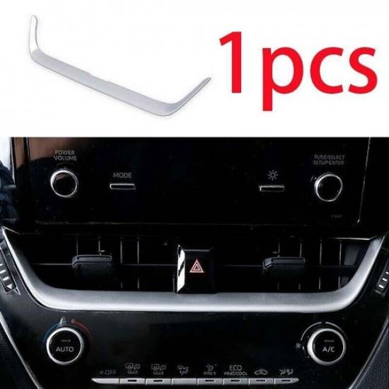 Central Console - Silver Air Outlet Vents Strip For Toyota Corolla Cross